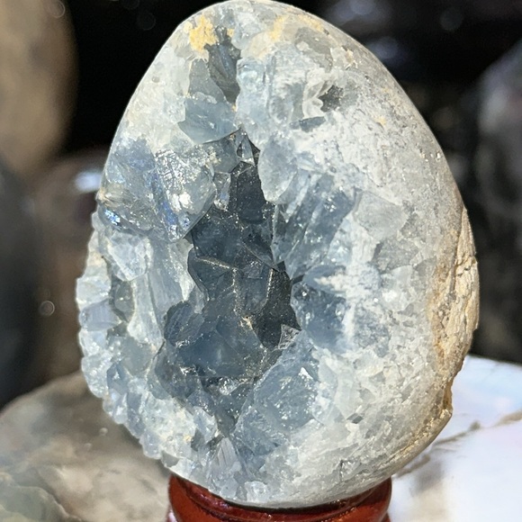 Celestite Crystal Egg Cluster! - Picture 9 of 9